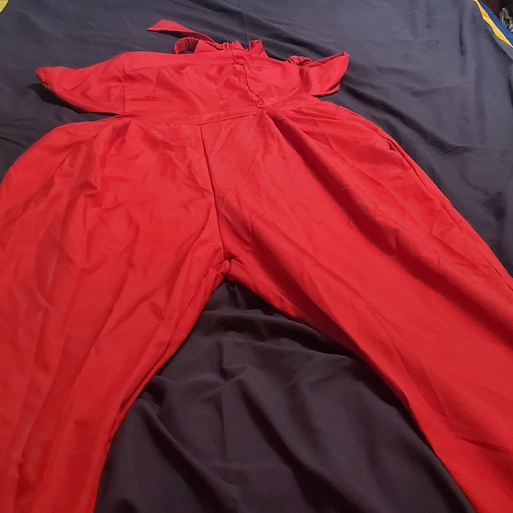 Sexy Summer Romper with tie in back detail and elastic sleeve straps